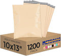 Metronic Poly Mailers 10X13 1200Pack, Strong Adhesive Shipping Envelopes for Clothing, Waterproof Shipping Bags for Small Businesses, Flexible Mailers Poly Bags Packages Bags, Champagne