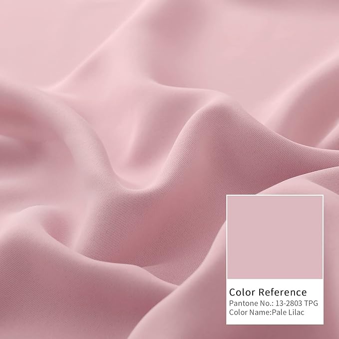 BGment Room Darkening Curtain for Sliding Door, Wide Blackout Room Divider Curtain for Living Room 84 Inch Length, Thermal Privacy Soundproof Window Drape for Bedroom, Pink, 1 Panel, 100 Wide