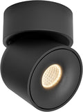 Aisilanled LED Spotlight Indoor, 9W Dimmable Ceiling Spot Lights Mounted Light Fixture, 360° Pivoting Small Directional Lighting for Living Room Bedroom Artwork Accent Lighting, 3000K, CRI 97+