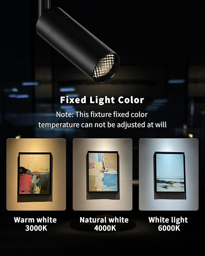 Flush Mount LED Ceiling Spotlight, 7W Zoomable Directional Spot Lights Indoor Bright Can Accent Fixture for Living Room Bedroom - COB Chip CRI 97 Flicker Free