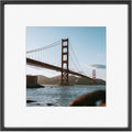 Frametory, 12x12 Metal Picture Frame with Mat for 8x8 Picture & Real Glass, Aluminum Photo Frame Collection (Black, 1 Pack)