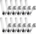 Sliverdew 12-Pack Tent Pole Clips, 8mm Stainless Steel, Spring Snap, Kayak Paddle, Camping Tent, Sunshade, Universal