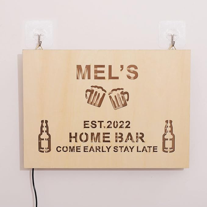 Personalized Your Name Custom Home Bar Neon Signs, Established Year Personalized Name Neon Sign, Man Cave Sign, Bar Led Sign, Neon Sign Wall Decor