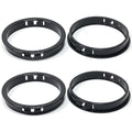 4 pcs Black Snap Bushing 2-15/16" (75 mm) Mounting Diameter, Plastic Cable Hole Grommets for Wiring, Round Nylon Snap in Locking Electrical Wire Cord Hose Tubing Bushings Grommets Protectors