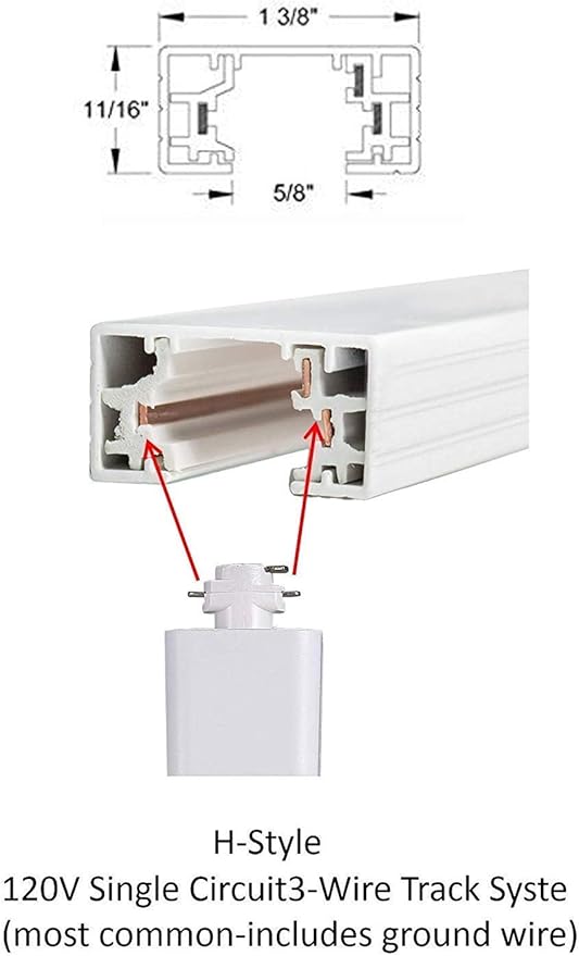 CLOUDY BAY 8W Dimmable LED Track Light Head,CRI90+ Day Light 5000K,Adjustable Tilt Angle Track Lighting Fixture,40° Angle for Accent Retail,White Finish,Halo Type- 3 Pack