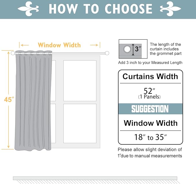ChrisDowa Grommet Blackout Curtains for Bedroom - Thermal Insulated Room Darkening Curtains for Living Room (1 Panel Set, Brown,52W x 45L)