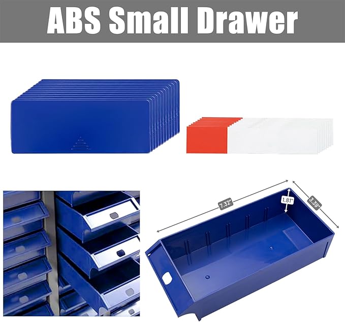 40 Drawers Parts Cabinet Bolt and Nut Tool Storage Cabinet Part, Drawer Plastic Tool Organizer with ABS Material for Hardware Storage, Hardware Organizer