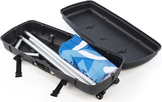 Displays2go 16.4 x 39 x 9 Inch Trade Show Travel Carrying Case, ABS Plastic Shell (TSCA1738)