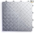 Big Floors RaceDeck Diamond Plate Design, Durable Interlocking Modular Garage Flooring Tile (Alloy, 12 Pack of 12 x 12" Tiles)