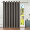 BGment Grey Sliding Door Curtain 96 Inch Long - Wide Room Darkening Room Divider Curtain for Bedroom Privacy Themral Insulated Grommet Separator Drape, 1 Panel, 100 X 96