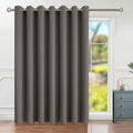 BGment Grey Sliding Door Curtain 84 Inches Long, Extra Wide Thermal Blackout Curtains for Glass Door Room Darkening Room Divider Privacy Window Curtain Drape with Grommet, 1 Panel, 100 Wide