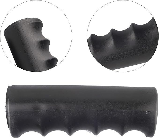 2Pcs Wheelbarrow Handle Covers 22-30mm Rubber Grip Sleeves Non Slip Garden Cart Handles Shock Absorption Black(118 x 30mm)
