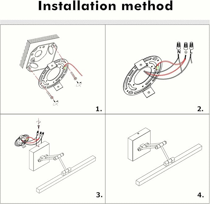 Antique Bronze Picture Lights for Wall Hardwired LED Picture Frame Light Dimmable Painting Lights for Wall Portrait Artwork 23.62 inch 14W Warm White