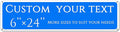 Custom Sign, custom street sign，Aluminum Weatherproof Metal Sign Multiple Sizes, Reflective nameplates and doorplates，Customize for Office, Business, Workplace, office, Home, Delivery Signs(6*24 Inch)