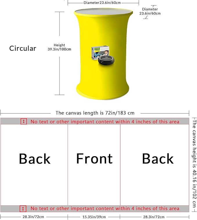 Customizable Foldable Promotion Retail Bar Table Pop Up Podium Tradeshow Podium,Hydraulic lift, Luminescent, Light box(Circular)