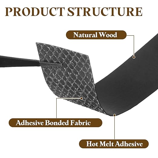 uxcell Black Edge Banding Tape, 7/8 Inch x 50ft Pre-Glued Flexible Veneer Edge Edging Strips Wood Tape for Cabinet Repair and Furniture Restoration