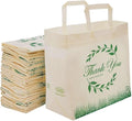 Simply Cool 50 Pack Reusable Thank You-Have a Nice Day Eco-Friendly Large Grocery Shopping Bags 14.5"x14"x6.6" Durable, Recyclable, Washable, Foldable Tote Bags Bulk