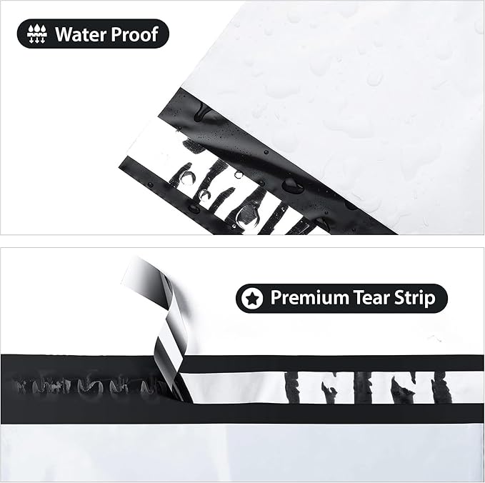 500 4x6 Poly Mailers Bags Inch Premium Envelopes Shipping Bag, Self-Seal, Waterproof, Privacy Opaque, Mailing Packaging Bags