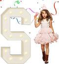 EUFONY Marquee Letters 4 Feet Tall, 4 FT Marquee Light Up Letters, Giant Light Up Letters 4FT for Birthday Party Baby Shower Gender Reveal Graduation Prom Decorations, Letter S with LED Lights DIY Kit