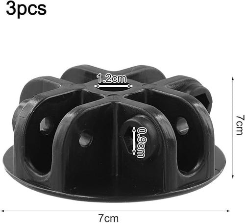 1/2/3 Pcs 4-Way Roof Centre Bracket Pop-up Gazebo Replacement Tent Spare Parts Canopy Connector Plastic Black For Pavilion Tent Parasol Gazebo(2pcs)