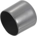 uxcell 4pcs Rubber End Caps 51mm ID Vinyl Round End Cap Cover Screw Thread Protectors Dark Grey, 40mm Height