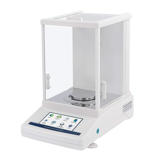 U.S. Solid 0.1mg Analytical Balance, 220g x 0.0001g Touch Panel Lab Scale, Auto Internal Calibration, RS232, Piece Counting, Percent Weighing, Adjustable Stability & Display Speed, g, oz, ct, mg