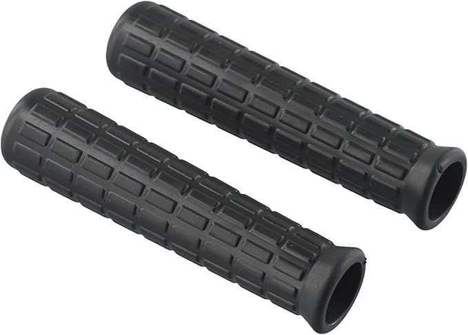 2Pcs Wheelbarrow Handle Covers 12-32mm Rubber Grip Sleeves Non Slip Garden Cart Handles Shock Absorption Black(122 x 32mm)