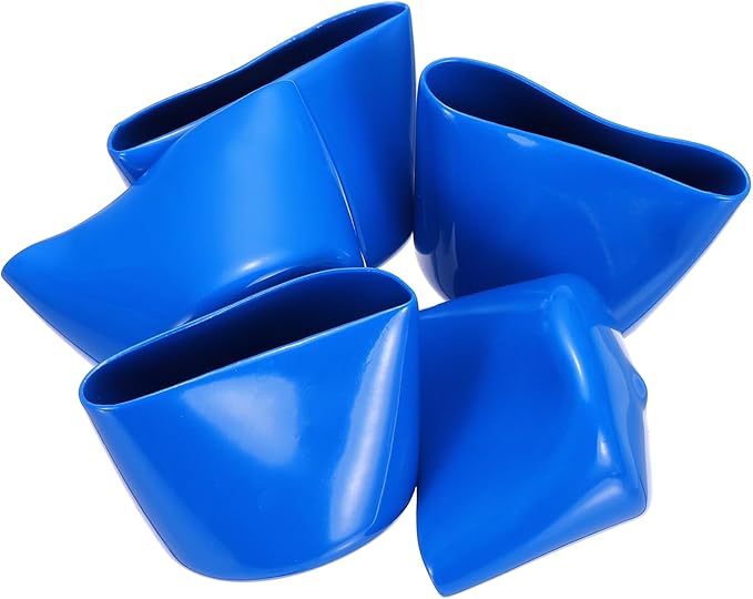 uxcell 5pcs Rubber End Caps 40mm(1.6 Inch) ID Vinyl PVC Round Tube Bolt Cap Cover Screw Thread Protectors Blue