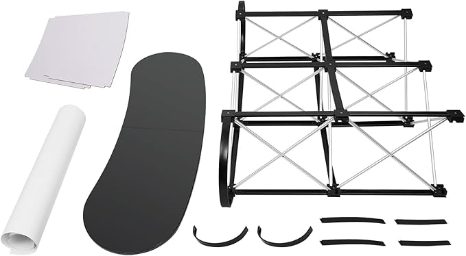 Portable Tradeshow Podium Table, Display Counter Stand with Wall, Foldable Promotion Retail Bar Table Pop Up Podium with Storage Rack