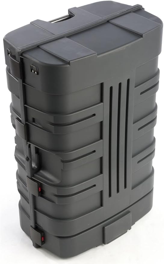 Displays2go 37.9 Inch Portable Trade Show Counter, Converts to Case, Hard Shell Plastic (BMRCNTB1)