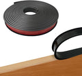 16.4ft Self Adhesive Flexible U Channel Edge Protector, TPE Flexible Furniture Edge Banding for Cabinet Repair & Restoration (18MM, Black)