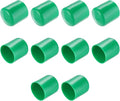 uxcell 10pcs Rubber End Caps 40mm ID Vinyl Round End Cap Cover Screw Thread Protectors Dark Green