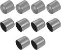 uxcell 10pcs Rubber End Caps 40mm(1 9/16") ID Vinyl Round End Cap Cover Screw Thread Protectors Dark Grey