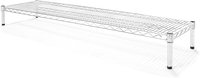 Shelving Inc. 14" d x 60" w Chrome Wire Shelving with 1 Tier Shelf, Weight Capacity 800lbs Per Shelf