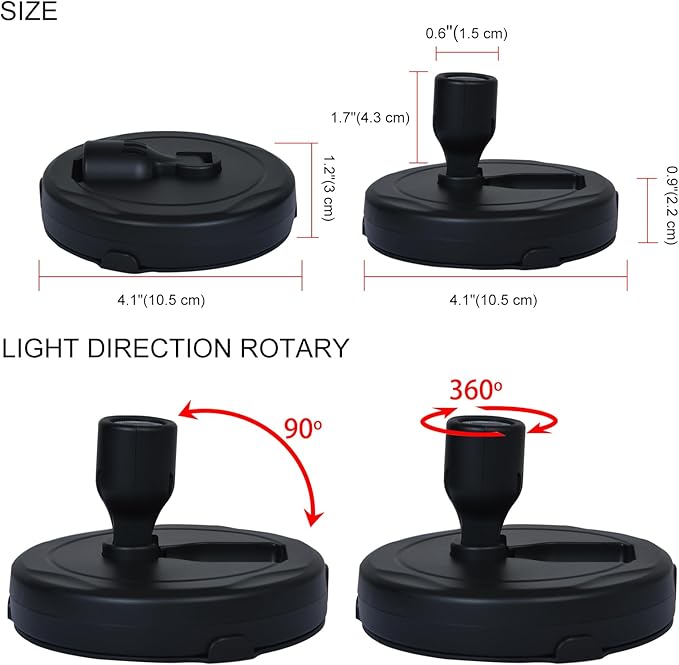 LED Spotlights, Battery Powered Picture Lights, Uplighting Indoor, Puck Light with Remote, Plant & Wall Art Display Dartboard Closet Spotlights, Black