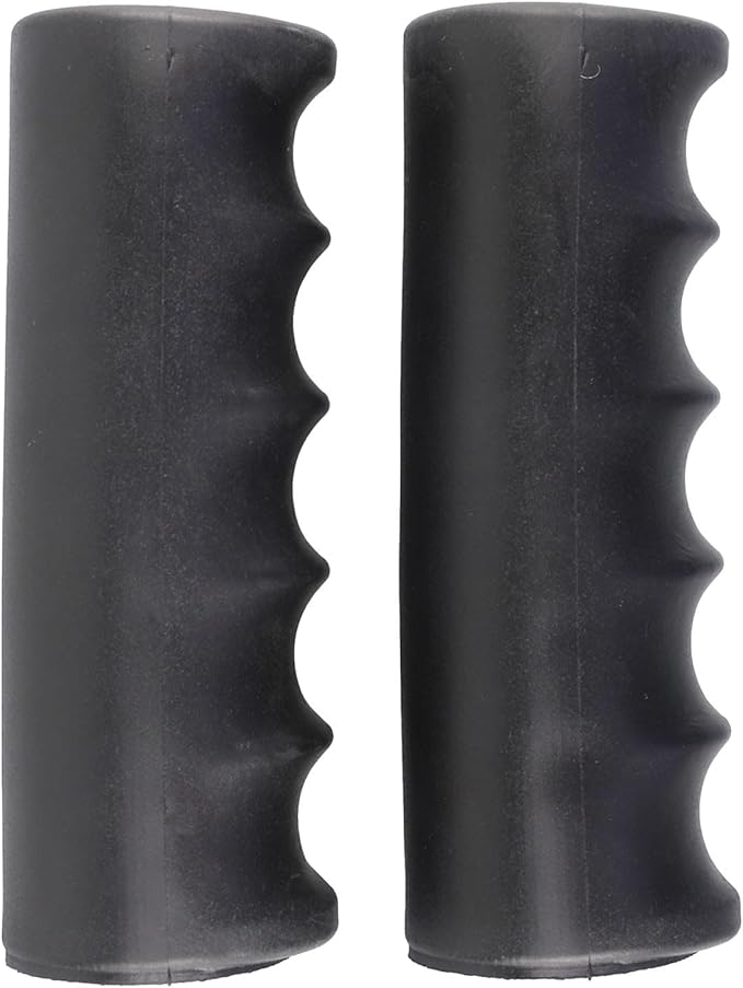 2Pcs Wheelbarrow Handle Covers 22-30mm Rubber Grip Sleeves Non Slip Garden Cart Handles Shock Absorption Black(118 x 30mm)