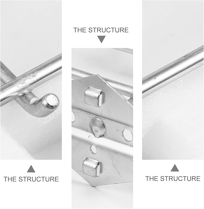 Garneck 7Pcs Tool Storage Hook Set for Pegboard Heavy Duty Silver Wrench Coil Tape Screwdriver Hangers Space-Saving Utility Tool Organizers for Garage Workshop Home Use