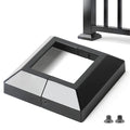3.0"x3.0"（Actual: 3.0"x3.0"） Deck Post Base Cover Decorative Post Base Trim Skirt Black Aluminum 8Pack