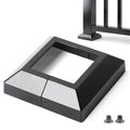 3.0"x3.0"（Actual: 3.0"x3.0"） Deck Post Base Cover Decorative Post Base Trim Skirt Black Aluminum 2Pack