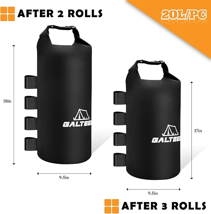 Canopy Weights Sand Bags,440 LBS Sand Bags Canopy Tent Weights Set of 8 for Canopy Legs,Heavy Duty Weights Bags for Pop Up Tent Gazebo Legs(Without Sand)