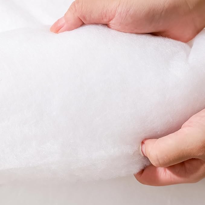 Dacron Polyester Cushions Wrap for Foam Padding, Batting for Upholstery,Quilt Batting by The Roll,200 GSM Upholstery Batting Medium Thick, Upholstery Batting, Cushions & DIY -48 inch * 5 Yards