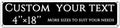 Custom Sign, Custom Indoor/Outdoor Decorative Sign，Aluminum Weatherproof Metal Sign Multiple Sizes, Ccustomized outdoor signs, Business, Workplace, office, Home, Delivery Signs(4 * 18 Inch)
