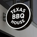 Custom Advertising Lightbox Logo Sign - Personalized Double/Single Sided LED Lighting Round Business Logo for Shop Shows, Salon, Cafes, Bar & Restaurant Sign, Waterproof, Indoor Outdoor Decor