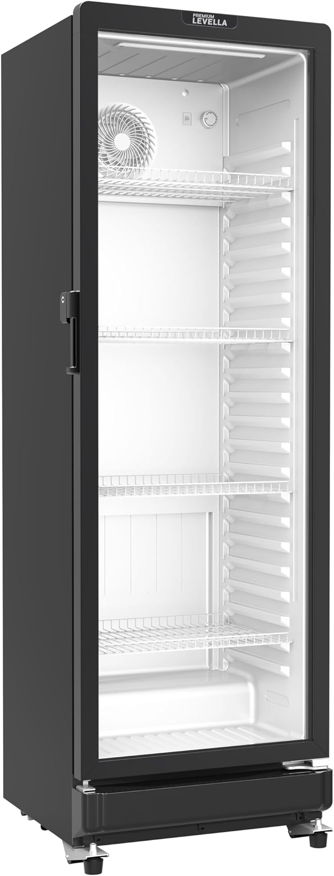 PremiumLevella Glass Door Display Refrigerator 10.0 cu ft Commercial Beverage Cooler Merchandiser