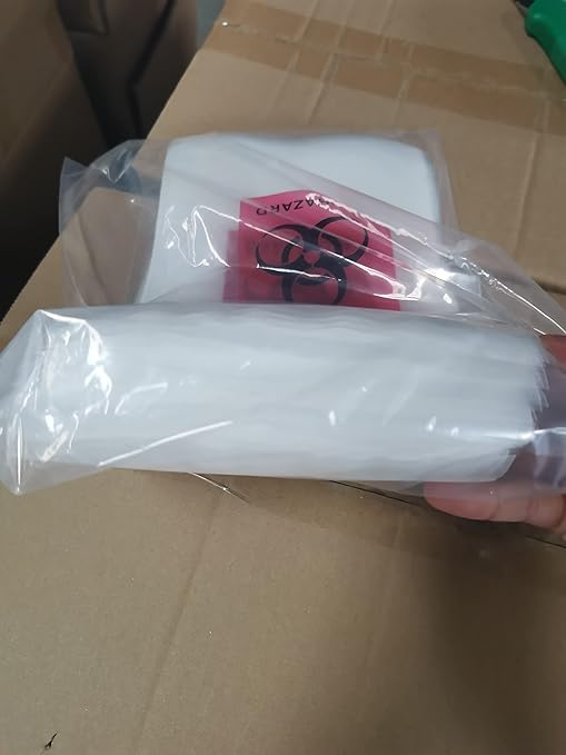 APQ Biohazard Specimen Bags, 6 x 8 Inch. Pack of 100 Clear Zipper Specimen Bags. 3 Wall Polyethylene Specimen Bag. 2 Mils Specimen Biohazard Bag. Biohazard Transport Bag. Biohazard Plastic Bags