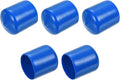uxcell 5pcs Rubber End Caps 23mm ID Vinyl Round Tube Bolt Cap Cover Screw Thread Protectors Blue