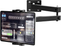 Foldable Wall Mount iPad Holder Tablet Mount Stand,360° Adjustable Tablet Holder,2-Stage Extendable Articulating Aluminum Alloy Arm,Compatible with 4.7~12.9" iPad/Nexus/e-Reader/Switch/iPhone