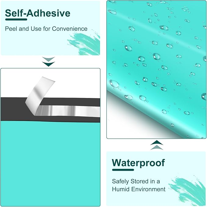 120PC Poly Mailers 6x9 Inch Teal Shipping Envelopes Bags Shipping Bags with Self Adhesive Waterproof and Tear-Proof Postal Poly Mailers