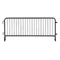 Angry Bull Barricades Metal Interlocking Steel Barricade (8.5 Ft. Heavy Duty, Bridge Feet, Black Powder Coated, Set of 20)
