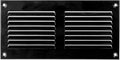 Repa Market 8x4 Inch Air Vent Cover/Black Galvanized Steel Louvered Grill Cover with Mesh Screen/Wall or Ceiling Vent/Durable Flush Mount HVAC Register for Indoor and Outdoor Ventilation